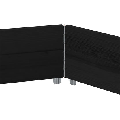 vidaXL Rehausse de palette noire 160x160 cm en pin massif