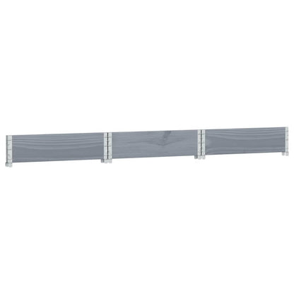 vidaXL Rehausse de palette Gris 160x160 cm Pin massif