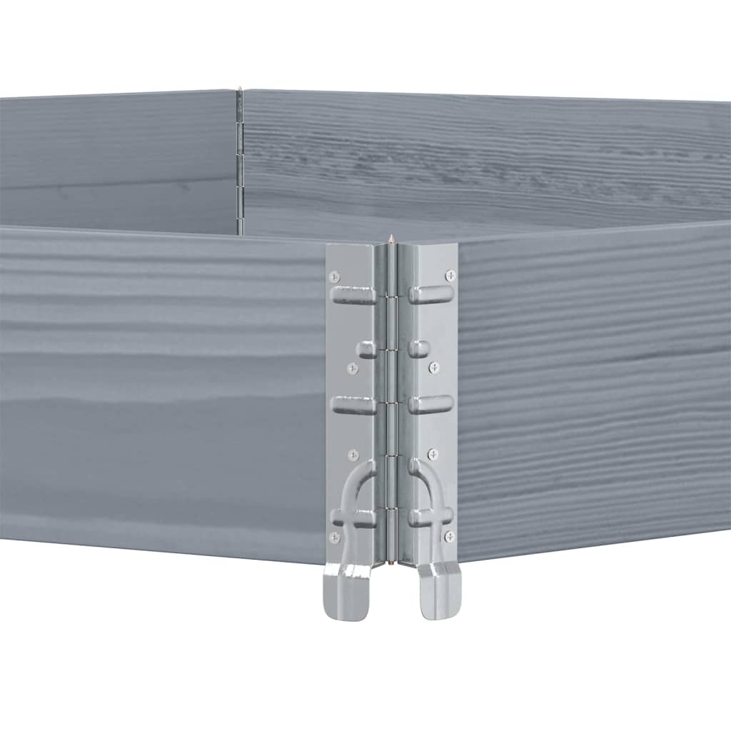 vidaXL Rehausse de palette Gris 160x160 cm Pin massif