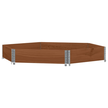 vidaXL Rehausse de palette marron 160x160 cm en pin massif