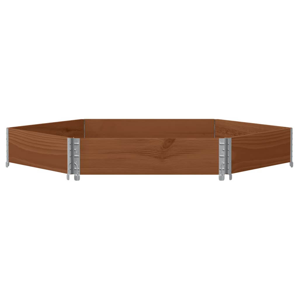 vidaXL Rehausse de palette marron 160x160 cm en pin massif