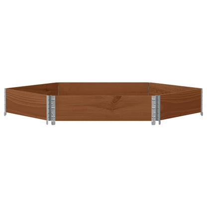 vidaXL Rehausse de palette marron 160x160 cm en pin massif