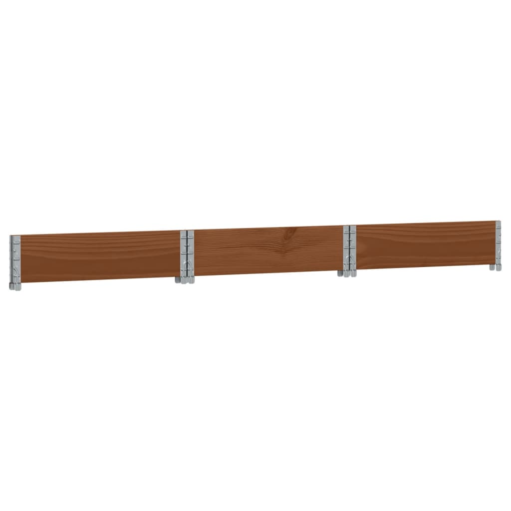vidaXL Rehausse de palette marron 160x160 cm en pin massif