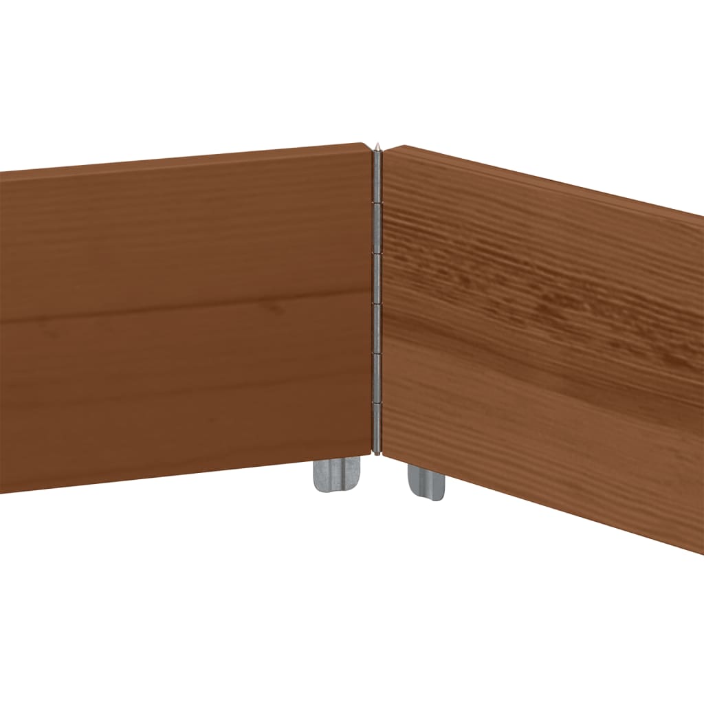 vidaXL Rehausse de palette marron 160x160 cm en pin massif