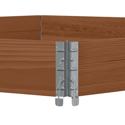 vidaXL Rehausse de palette marron 160x160 cm en pin massif