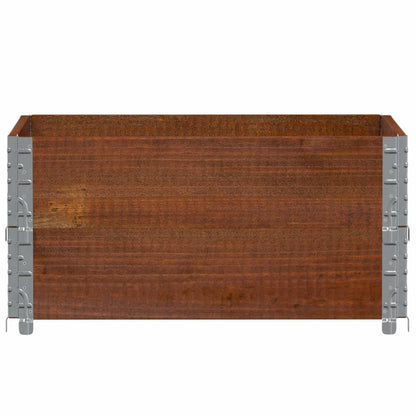 vidaXL Pflanzkasten Braun 80x60 cm Massivholz Kiefer
