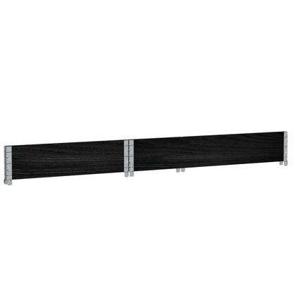 vidaXL Pflanzkasten Schwarz 120x80 cm Massivholz Kiefer