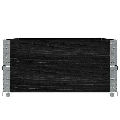 vidaXL Pflanzkasten Schwarz 120x80 cm Massivholz Kiefer