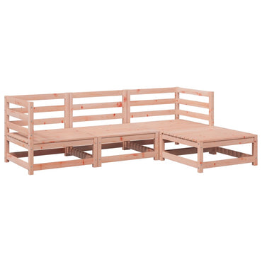 vidaXL 4-tlg. Garten-Sofagarnitur Massivholz Douglasie