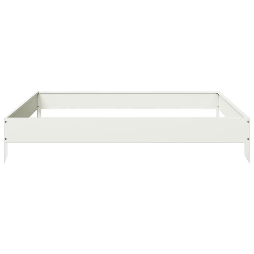 vidaXL Carré potager Blanc 100x100x18,5 cm Acier