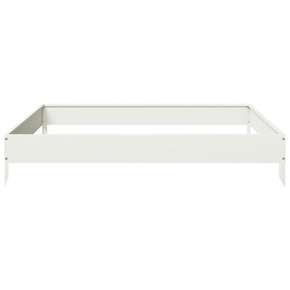 vidaXL Carré potager Blanc 100x100x18,5 cm Acier
