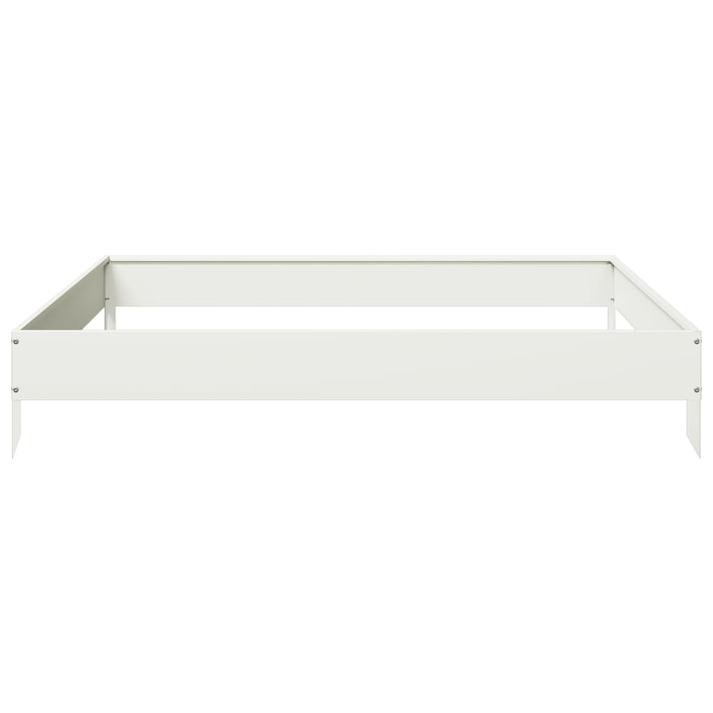 vidaXL Carré potager Blanc 100x100x18,5 cm Acier