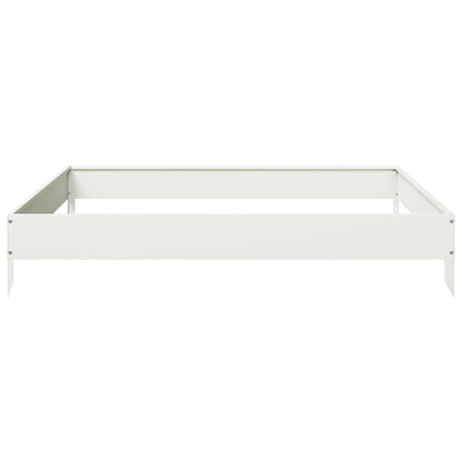 vidaXL Carré potager Blanc 100x100x18,5 cm Acier