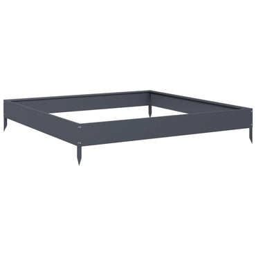 vidaXL Hochbeet Anthrazit 100x100x18,5 cm Stahl