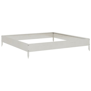 vidaXL Hochbeet 100x100x18,5 cm Edelstahl