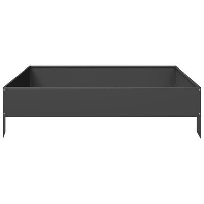 vidaXL Hochbeet Schwarz 100x100x26 cm Stahl