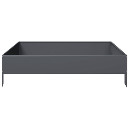 vidaXL Hochbeet Anthrazit 100x100x26 cm Stahl