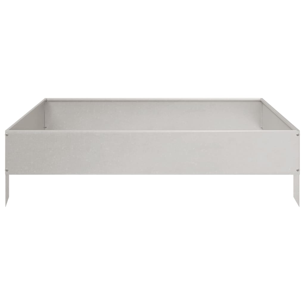 vidaXL Hochbeet 100x100x26 cm Edelstahl