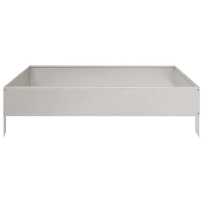 vidaXL Hochbeet 100x100x26 cm Edelstahl