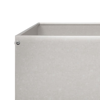 vidaXL Hochbeet 100x100x26 cm Edelstahl