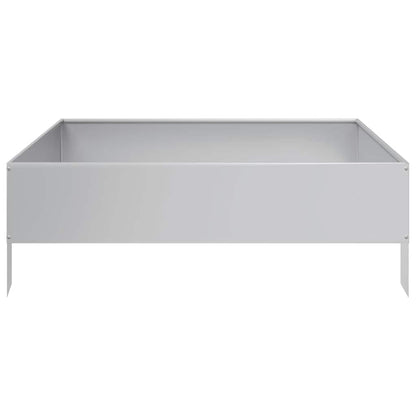 vidaXL Hochbeet 100x100x33,5 cm Verzinkter Stahl