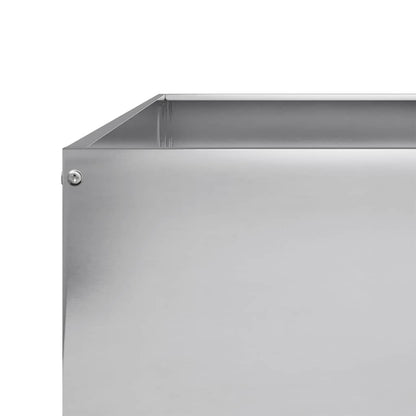 vidaXL Hochbeet 100x100x33,5 cm Verzinkter Stahl