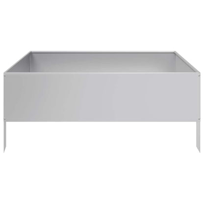 vidaXL Hochbeet 100x100x25 cm Verzinkter Stahl