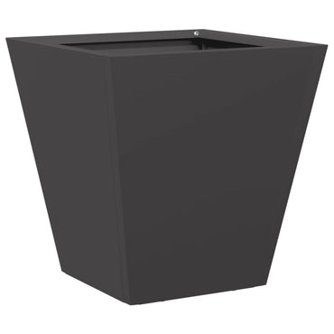 vidaXL Pflanzkübel Schwarz 30x30x30 Stahl
