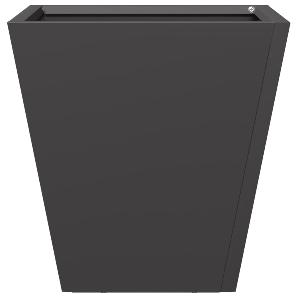 vidaXL Pflanzkübel Schwarz 30x30x30 Stahl