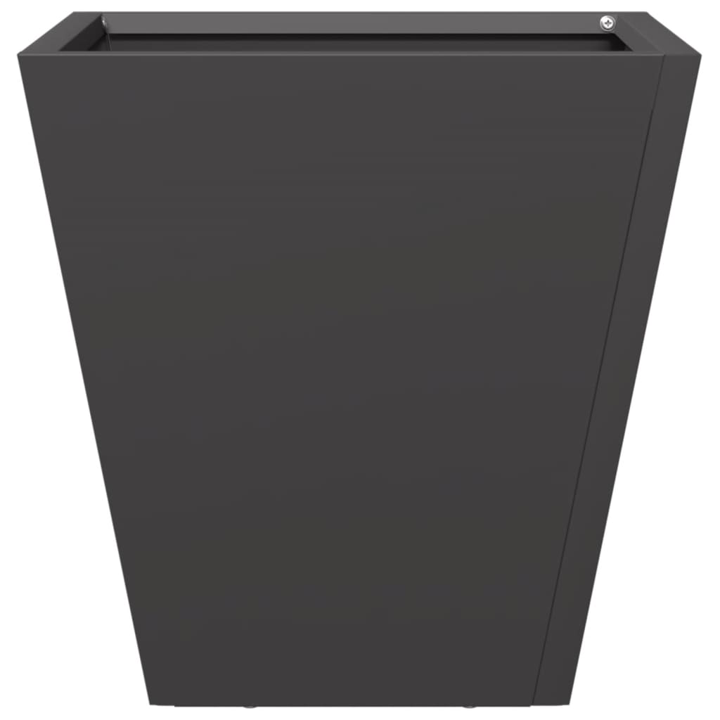 vidaXL Pflanzkübel Schwarz 30x30x30 Stahl