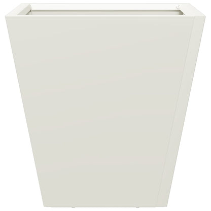 vidaXL Pflanzkübel 2 Stk. Weiß 30x30x30 Stahl