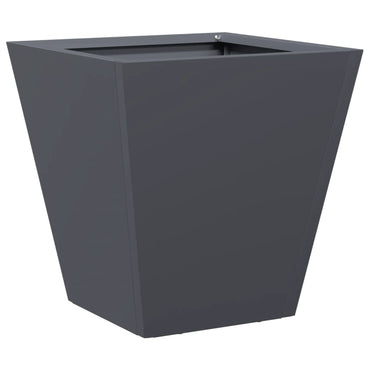 vidaXL Pflanzkübel Anthrazit 30x30x30 Stahl