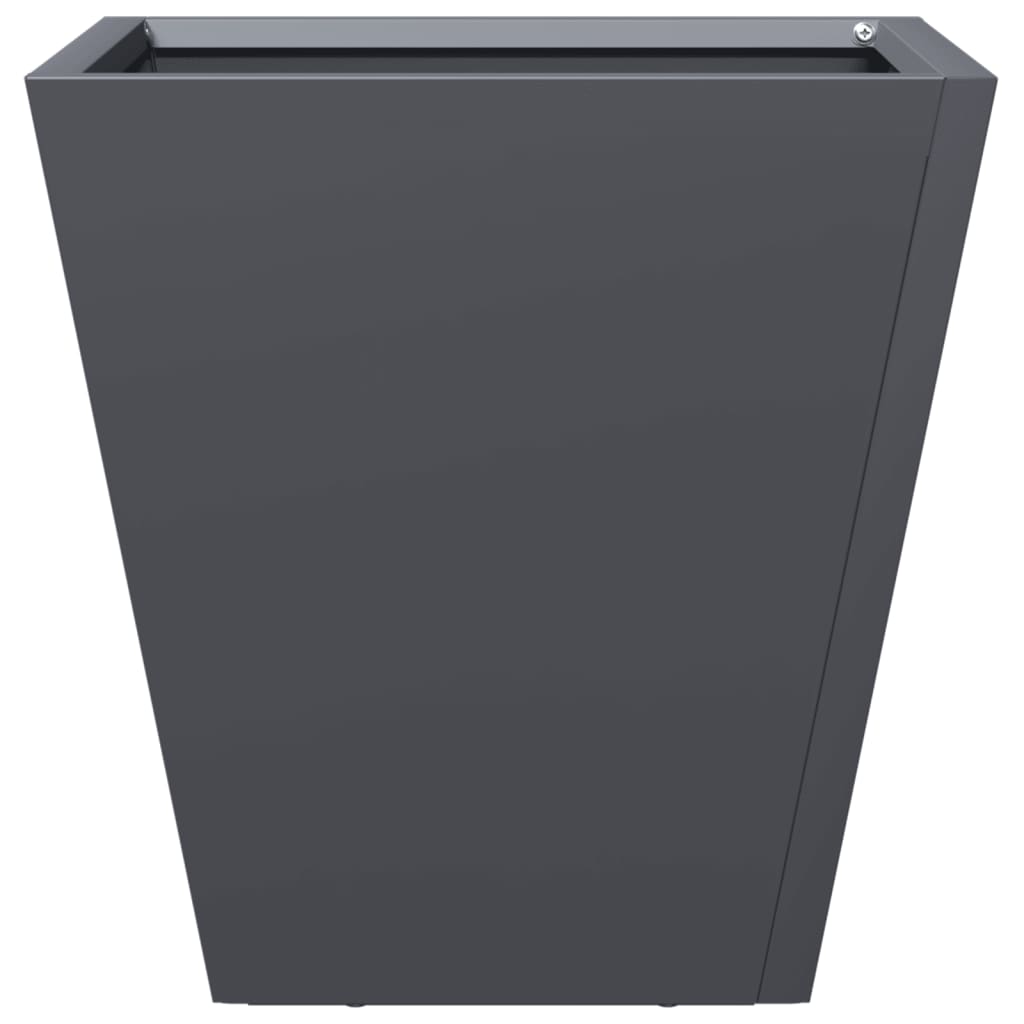vidaXL Pflanzkübel Anthrazit 30x30x30 Stahl