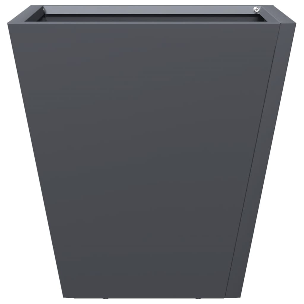 vidaXL Pflanzkübel 2 Stk. Anthrazit 30x30x30 Stahl