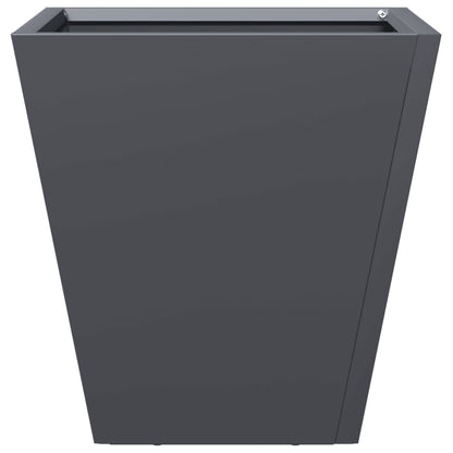 vidaXL Pflanzkübel 2 Stk. Anthrazit 30x30x30 Stahl