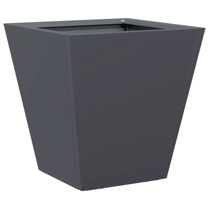 vidaXL Pflanzkübel 2 Stk. Anthrazit 30x30x30 Stahl