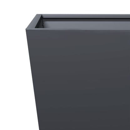 vidaXL Pflanzkübel 2 Stk. Anthrazit 30x30x30 Stahl