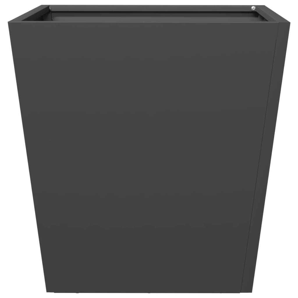 vidaXL Pflanzkübel 2 Stk. Schwarz 40x40x40 cm Stahl