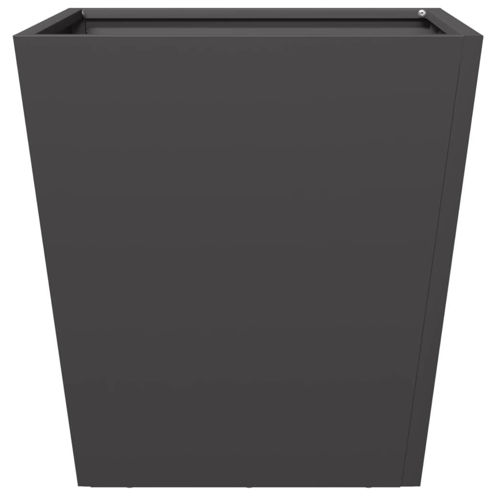 vidaXL Pflanzkübel 2 Stk. Schwarz 40x40x40 cm Stahl