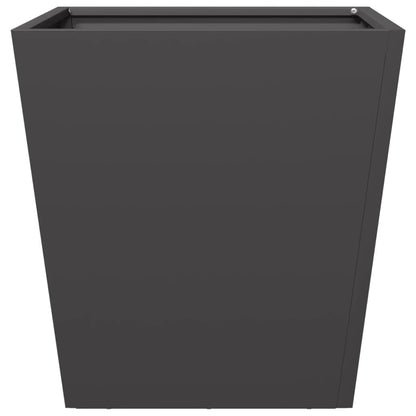 vidaXL Pflanzkübel 2 Stk. Schwarz 40x40x40 cm Stahl