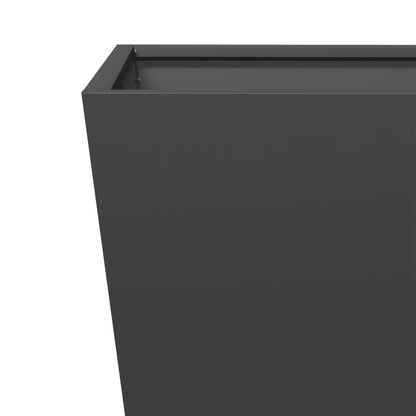 vidaXL Pflanzkübel 2 Stk. Schwarz 40x40x40 cm Stahl