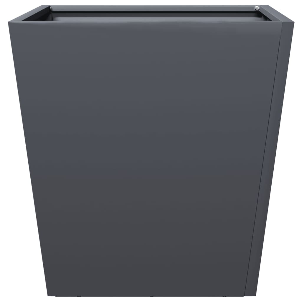 vidaXL Jardinières 2 pcs Anthracite 40x40x40 Acier