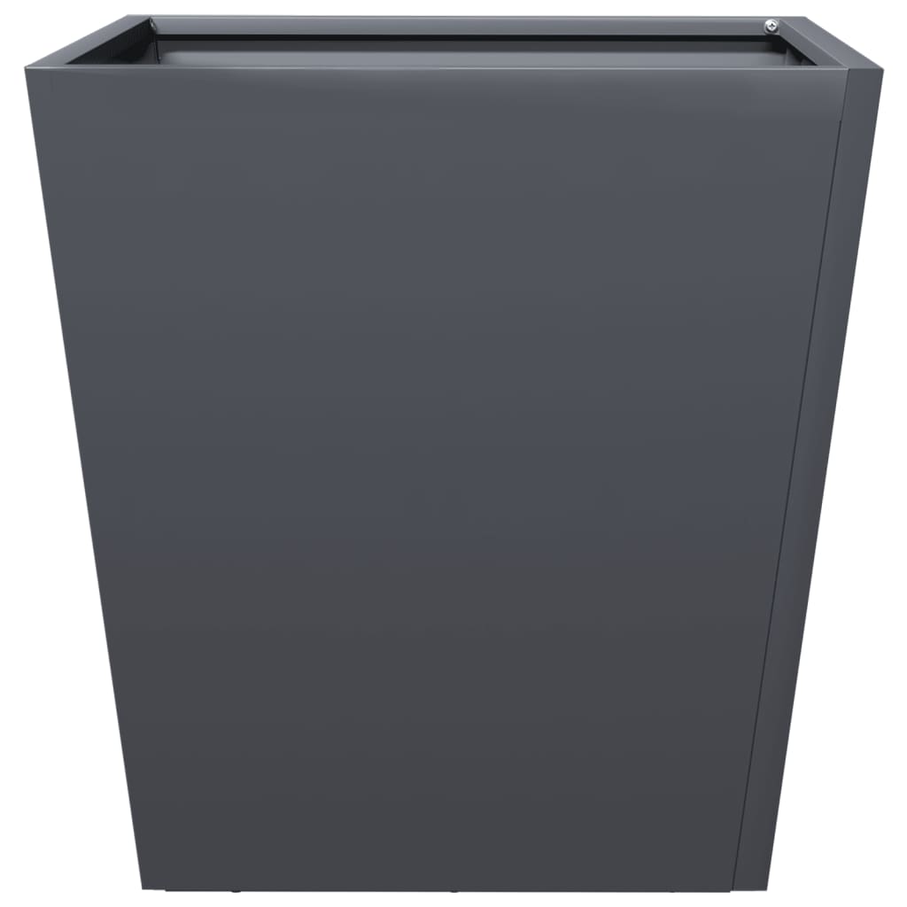 vidaXL Jardinières 2 pcs Anthracite 40x40x40 Acier