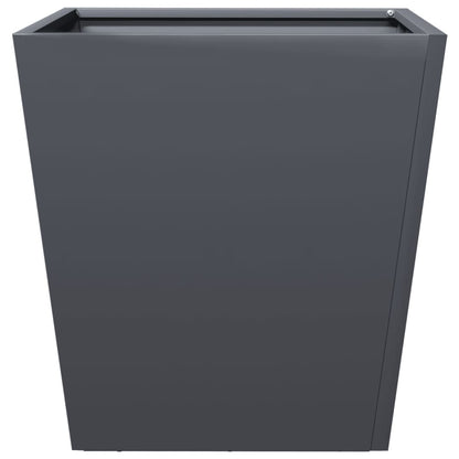 vidaXL Jardinières 2 pcs Anthracite 40x40x40 Acier