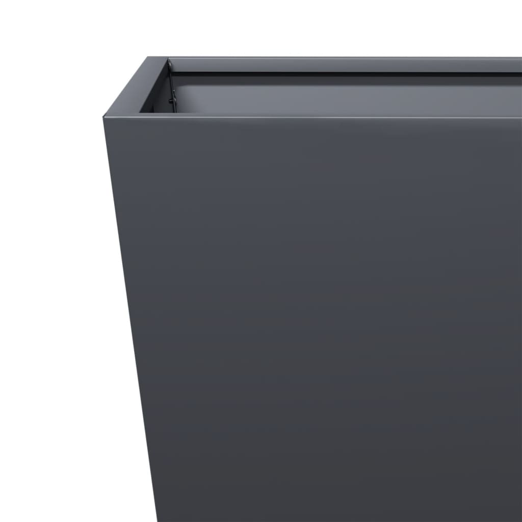 vidaXL Jardinières 2 pcs Anthracite 40x40x40 Acier