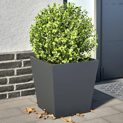 vidaXL Jardinières 2 pcs Anthracite 40x40x40 Acier