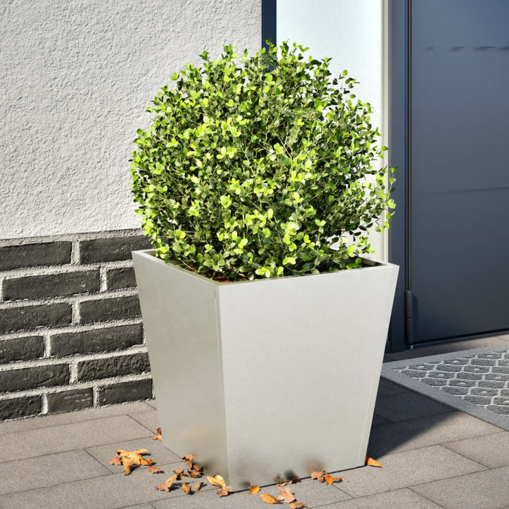 vidaXL Jardinière 40x40x40 cm Acier inoxydable