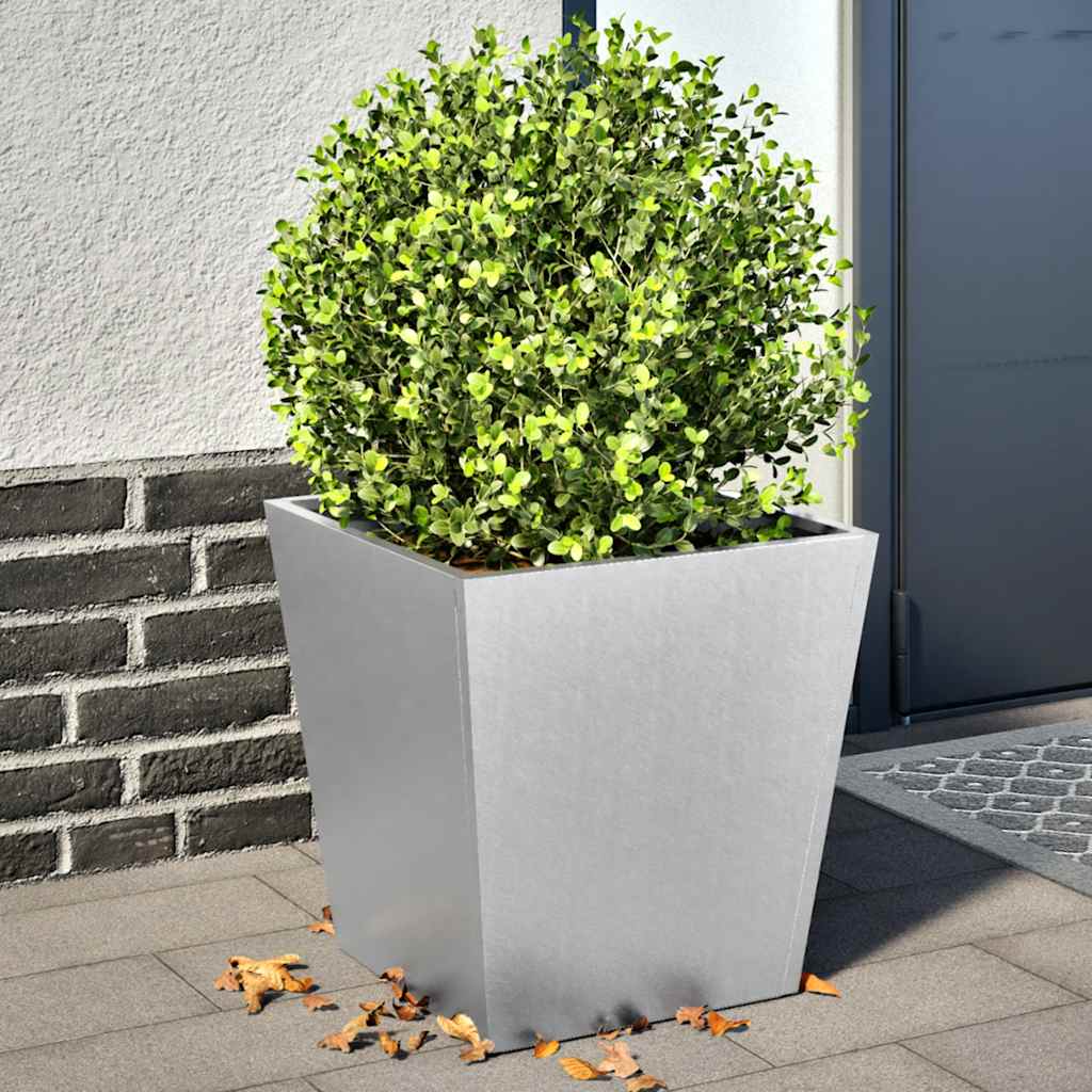 vidaXL Pflanzkübel 2 Stk. 40x40x40 cm Verzinkter Stahl