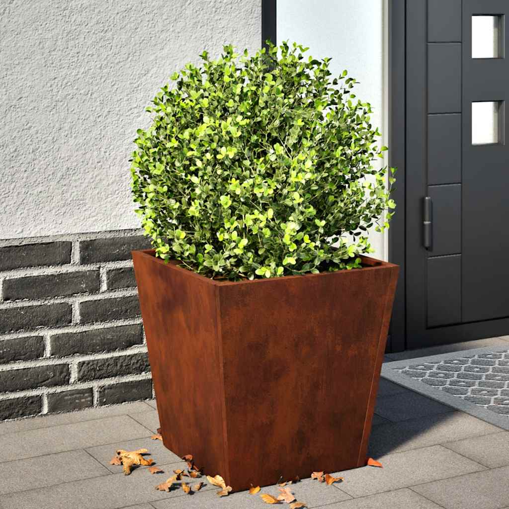 vidaXL Pflanzkübel 2 Stk. 40x40x40 cm Wetterfester Stahl