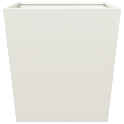 vidaXL Jardinières 2 pcs Blanc 50x50x50 cm Acier